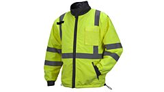 Pyramex Rjr3410M Rjr34 Series, Hi-Vis Lime Windbreaker, Size Medium, 1 Each