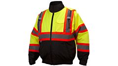 Pyramex Rcj3210M Rcj32 Series, Canadian Jacket In Lime, Medium, 1 Each