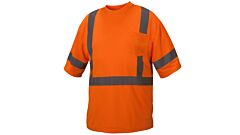 Pyramex Rts3320X4-X5 Rts33 Series, Hi-Vis Orange, Class 3 T-Shirt, Size 4X Large-5X Large, 1 Each