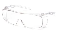 Pyramex S9910St Cappture Safety Glasses, Clear Frame, Clear H2X Anit-Fog Lens