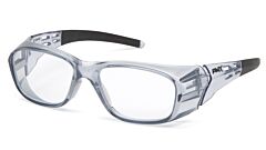 Pyramex Sg9810R25 Emerge Plus Safety Glasses, Gray Frame, Clear Full Reader Lens +2.5 Lens