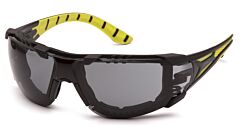 Pyramex Sbgr9620Stmfp Endeavor Plus Safety Glasses, Black/Green Foam Frame, Gray H2Max Anti-Fog Lens