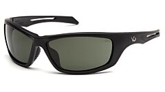 Pyramex Vgsb1322T Howitzer Safety Glasses, Black Frame/Forest Gray Anti-Fog Lens, 1/Each