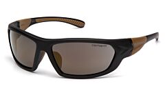 Carhartt Chb290D Carbondale Safety Glasses, Black/Tan Frame, Antique Mirror Lens