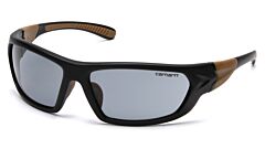 Carhartt Chb220Dcc Carbondale Safety Glasses, Black/Tan Frame, Gray Lens