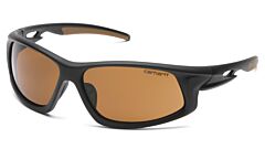 Carhartt Chb618Dtcc Ironside Safety Glasses, Black/Tan Frame, Sandstone Bronze Anti-Fog Lens