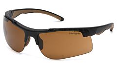 Carhartt Chb718Dtcc Rockwood Safety Glasses, Black Frame, Sandstone Bronze Anti-Fog Lens, 1 Pair