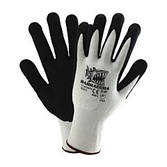 West Chester 713Hgwfn/M Cut Resistant Gloves, Barracuda, White Hppe Shell, Black Foam Nitrile Coated Palm, Size Medium