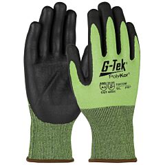 West Chester 705Cgnf/L Cut Resistant Gloves, Zone Defense Green Hppe Shell, Nitrile Foam Palm, Size Large