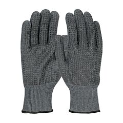 Pip 08-Kab750Pdd/S Cut Resistant Gloves, Black Kevlar Acp 13 Gauge Seamless Knit With Double Sided Black Pvc Dots, Size X-Small
