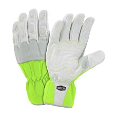 West Chester 9074/2Xl Ironcat Grain Buffalo, Hi-Vis Utility Gloves, Kevlar Sewn, Size 2X-Large