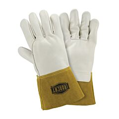 West Chester 6010/M Gloves, Ironcat Heavyweight Grain Cowhide, Mig Welding, 4" Cuff, Kevlar Thread, Size Medium