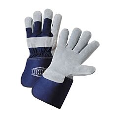 West Chester Ic8/M Gloves, Ironcat Split Cowhide Premium Leather, Kevlar Sewn, Gauntlet Cuff, Size Medium