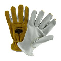 West Chester 9414/2Xl Gloves, Ironcat Top Grain Palm, Split Leather Back, Keystone Thumb, Size 2X-Large
