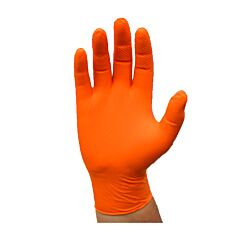Ambi-Dex® 2940/M Disposable Nitrile Gloves, Powder Free With Textured Grip, 7 Mil, Orange, Size Medium