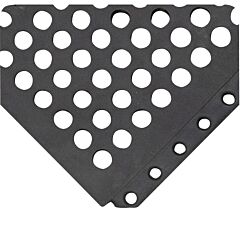 Wearwell 578.58X3X3Grbk 24/Seven Locksafe Open Grid Grease Resistant, Black, 5/8In X 3Ft X 3Ft