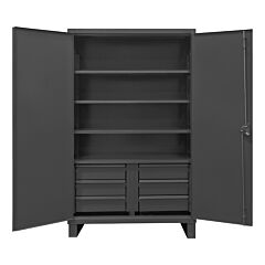 Durham Hdcd246078-6B95 Cabinet, 12 Gauge, 3 Shelves, 6 Drawers, 60 X 24 X 78