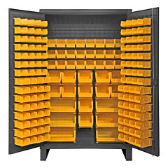 Durham Hdc48-162-95 Cabinet, 12 Gauge, 162 Yellow Bin, 48 X 24 X 78