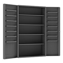 Durham Sjc-Dlp-4S-14Ds-95 Cabinet, 18 Shelves, No Legs, 48 X 24 X 84
