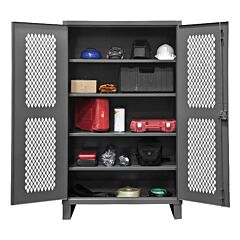 Durham Hdcv244878-4S95 Ventilated Cabinet, 12 Gauge, 4 Shelves, 48 X 24 X 78