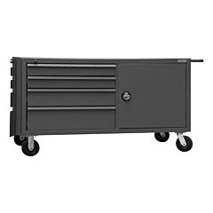 Durham Mbc-3060-95 Mobile, Double Sided Bench Cabinet, 33 X 66 X 34