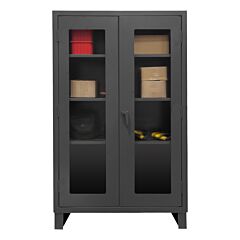 Durham Hdcc244866-3S95 Clearview Cabinet, 12 Gauge, 3 Shelves, 48 X 24 X 66