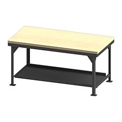 Durham Hdwb-Mt-3672-95 Heavy Duty Workbench With Maple Top, 72 X 36