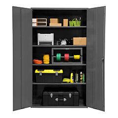 Durham 2502-4S-95 Cabinet, 16 Gauge, 4 Shelves, 48 X 24 X 72