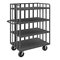 Durham Opt-7236-95 Open Portable Truck, 4 Shelves, 3600 Lbs. Capacity, 72 X 36