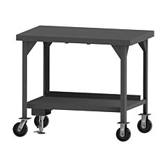 Durham Hdwbmfl-3072-6Ph-95 Heavy Duty, Mobile Workbench With Floor Lock, 72 X 30