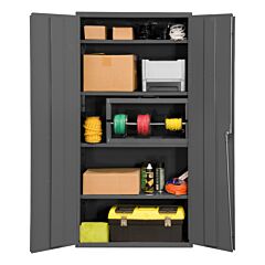 Durham 3602-95 Cabinet, 14 Gauge, 4 Shelves, 36 X 18 X 72