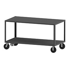 Durham Het-3072-2-5K-Flnh-95 Heavy Duty Service Truck, 2 Shelves, 30 X 72, No Handle, Floor Lock