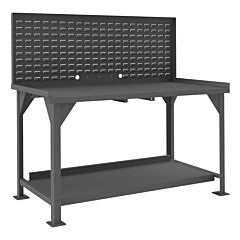 Durham Dwb-3072-Be-Lp-95 Workbench, Louvered Panel, 72 X 30 X 57-5/16