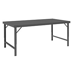 Durham Wbf-3696-95 Folding Leg Workbench, Steel Top, 96 X 36