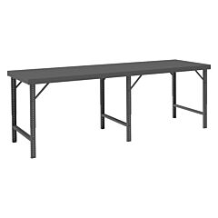 Durham Wbf-48120-95 Folding Leg Workbench, Steel Top, 120 X 48