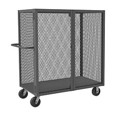 Durham Htl-3048-Dd-95 Cage Truck, Low Deck, Pad Lockable, 30 X 48, 2000 Lbs. Capacity