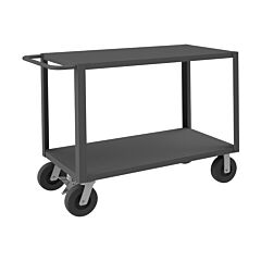 Durham Het-2448-2-5K-Fl-95 Heavy Duty Service Truck, 2 Shelves, 24 X 48, 5000 Lbs Capacity, Floor Lock