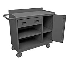 Durham 2212A-Lu-95 Mobile Bench Cabinet, 1 Adjustable Shelf, 18-1/4 X 42-1/16 X 36-3/8