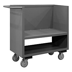 Durham 3Slt-2448-1.2K-95 3 Sided Low Deck Truck, Solid Sides, 24 X 48, 1200 Lbs. Capacity