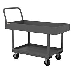 Durham Whpt624485Ph95 Platform Truck, 2 Shelves, 24 X 48