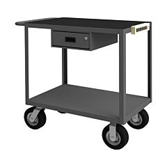 Durham Rsic-2436-2-8Pn-95 Instrument Cart, 1 Drawer, 2 Shelves, 24 X 36