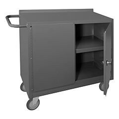 Durham 2210-95 Mobile Bench Cabinet, 2 Shelf, 2 Door, 18-1/4 X 42-1/8 X 36-3/8