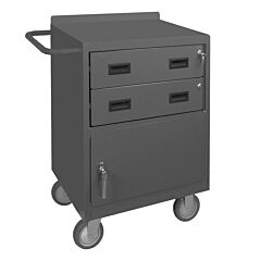 Durham 2201-95 Mobile Bench Cabinet, 2 Drawers, 18 X 24 X 36-1/2