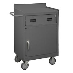 Durham 2203-Lu-95 Mobile Bench Cabinet, 1 Shelf, 1 Drawer, 18-1/4 X 30-1/8 X 38-3/8