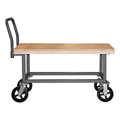 Durham Whpt-Wd-2448-8Mr-95 Platform Truck, Work Height, Wood Deck, 1800 Lbs. Capacity, 24 X 48