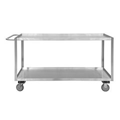 Durham Srsc1630602Alu5Pus Stainless Steel Stock Cart, 2 Shelves, 30-1/8 X 66 X 35