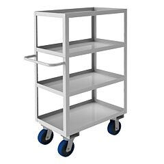Durham Srsc1618304Alu6Pu Stainless Steel Stock Cart, 4 Shelves, 18-1/8 X 36-7/16 X 53