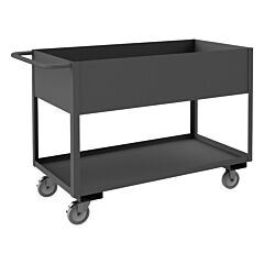 Durham Rsc12-1830-2-95 Stock Cart, 2 Shelves With High Lips, 18-1/4 X 36-1/4 X 37-5/8