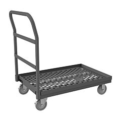Durham Eptplu24485Pu95 Platform Truck, Perforated Deck, 1400 Lbs. Capacity, 24 X 48