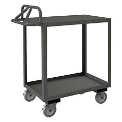 Durham Rsce-1830-2-Tld-95 Stock Cart, 2 Shelf, Ergonomic Handle, 18-1/4 X 36-1/4 X 43-5/8